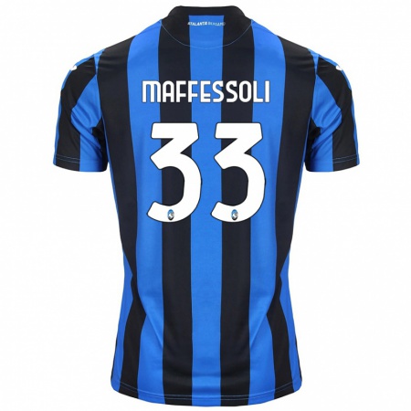 Kandiny Gyermek Manuel Maffessoli #33 Kék Fekete Hazai Jersey 2024/25 Mez Póló Ing