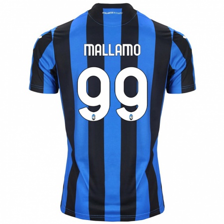 Kandiny Gyermek Alessandro Mallamo #99 Kék Fekete Hazai Jersey 2024/25 Mez Póló Ing