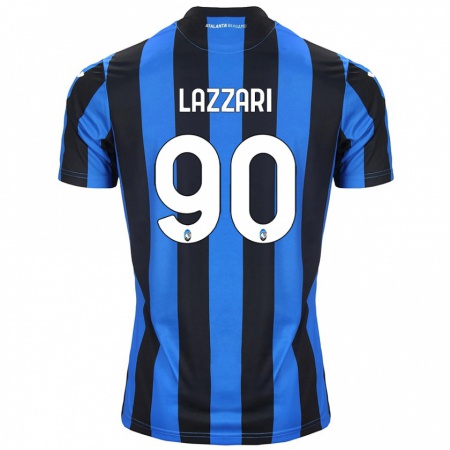 Kandiny Gyermek Ilaria Lazzari #90 Kék Fekete Hazai Jersey 2024/25 Mez Póló Ing