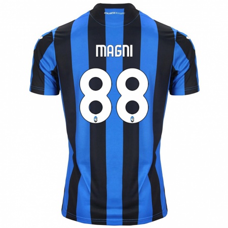 Kandiny Gyermek Gloria Magni #88 Kék Fekete Hazai Jersey 2024/25 Mez Póló Ing