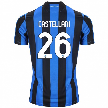 Kandiny Gyermek Eleonora Castellani #26 Kék Fekete Hazai Jersey 2024/25 Mez Póló Ing