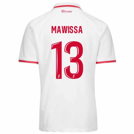 Kandiny Gyermek Christian Mawissa #13 Fehér Piros Hazai Jersey 2024/25 Mez Póló Ing