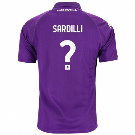 Kandiny Gyermek Davide Sardilli #0 Lila Hazai Jersey 2024/25 Mez Póló Ing