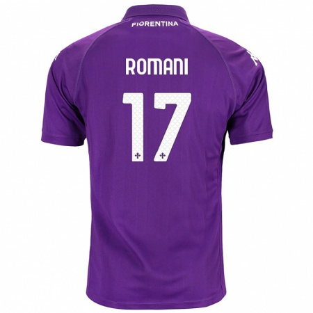 Kandiny Gyermek Lorenzo Romani #17 Lila Hazai Jersey 2024/25 Mez Póló Ing