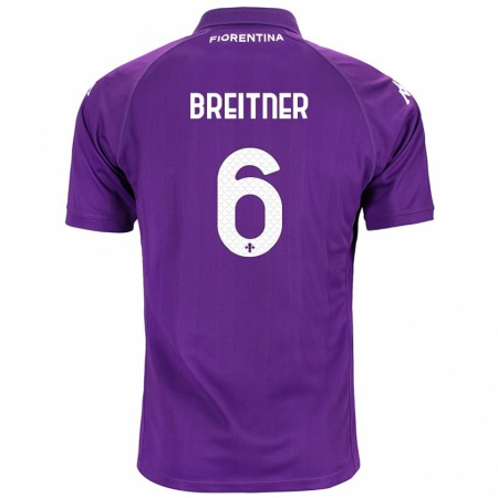 Kandiny Gyermek Stephanie Breitner #6 Lila Hazai Jersey 2024/25 Mez Póló Ing