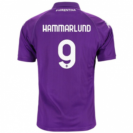 Kandiny Gyermek Pauline Hammarlund #9 Lila Hazai Jersey 2024/25 Mez Póló Ing