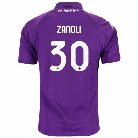 Kandiny Gyermek Martina Zanoli #30 Lila Hazai Jersey 2024/25 Mez Póló Ing