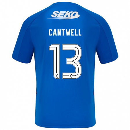 Kandiny Gyermek Todd Cantwell #13 Sötétkék Hazai Jersey 2024/25 Mez Póló Ing