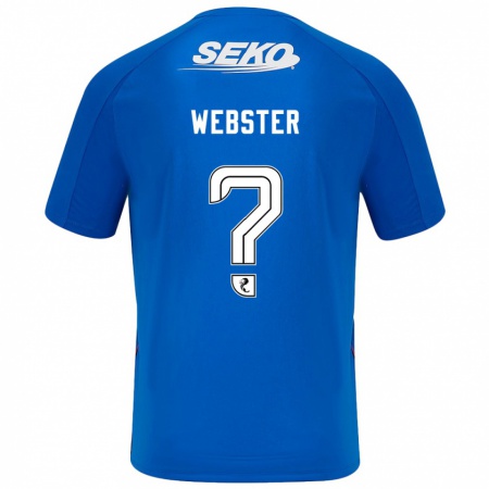 Kandiny Gyermek Kristian Webster #0 Sötétkék Hazai Jersey 2024/25 Mez Póló Ing