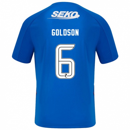 Kandiny Gyermek Connor Goldson #6 Sötétkék Hazai Jersey 2024/25 Mez Póló Ing