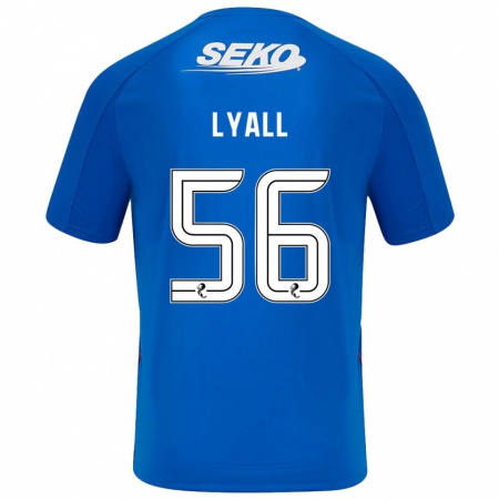 Kandiny Gyermek Arron Lyall #56 Sötétkék Hazai Jersey 2024/25 Mez Póló Ing