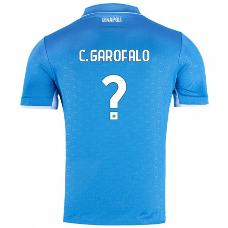 Kandiny Gyermek Christian Garofalo #0 Ég Kék Hazai Jersey 2024/25 Mez Póló Ing