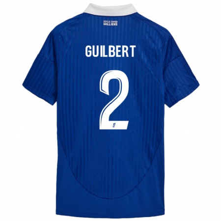 Kandiny Gyermek Frédéric Guilbert #2 Kék Fehér Hazai Jersey 2024/25 Mez Póló Ing