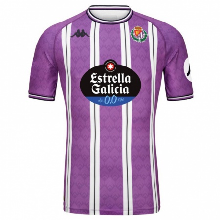 Kandiny Gyermek Juan David Bonilla #0 Lila Fehér Hazai Jersey 2024/25 Mez Póló Ing