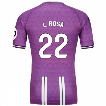 Kandiny Gyermek Lucas Rosa #22 Lila Fehér Hazai Jersey 2024/25 Mez Póló Ing