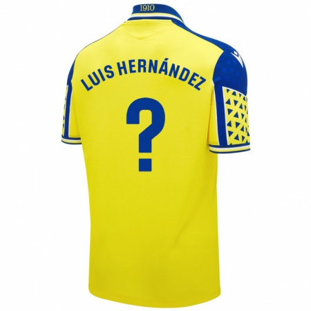 Kandiny Gyermek Luis Hernández #0 Sárga Kék Hazai Jersey 2024/25 Mez Póló Ing