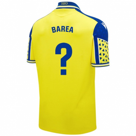 Kandiny Gyermek Pablo Barea #0 Sárga Kék Hazai Jersey 2024/25 Mez Póló Ing