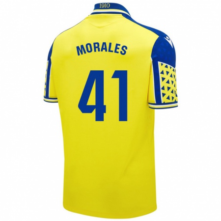 Kandiny Gyermek Luis Morales #41 Sárga Kék Hazai Jersey 2024/25 Mez Póló Ing