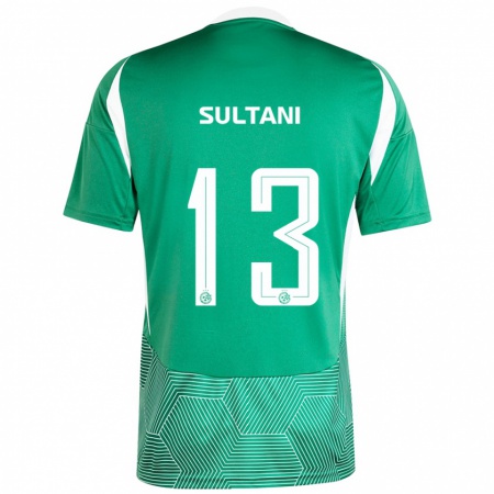 Kandiny Gyermek Tomás Sultani #13 Zöld Fehér Hazai Jersey 2024/25 Mez Póló Ing