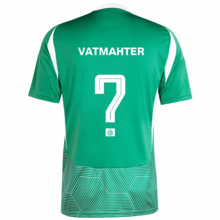 Kandiny Gyermek Liam Vatmahter #0 Zöld Fehér Hazai Jersey 2024/25 Mez Póló Ing