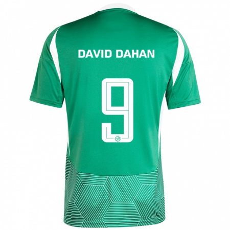 Kandiny Gyermek Omer David Dahan #9 Zöld Fehér Hazai Jersey 2024/25 Mez Póló Ing