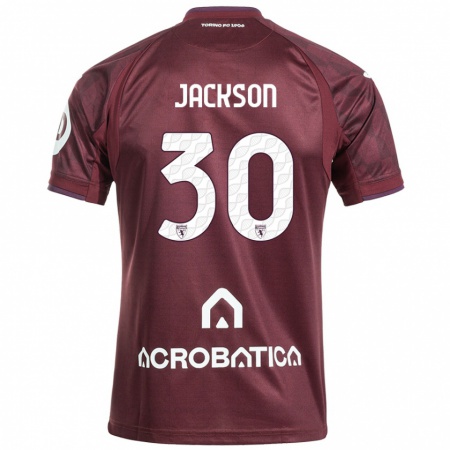 Kandiny Gyermek Michael Jackson #30 Barna Fehér Hazai Jersey 2024/25 Mez Póló Ing