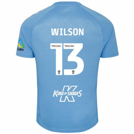 Kandiny Gyermek Ben Wilson #13 Kék Fehér Hazai Jersey 2024/25 Mez Póló Ing