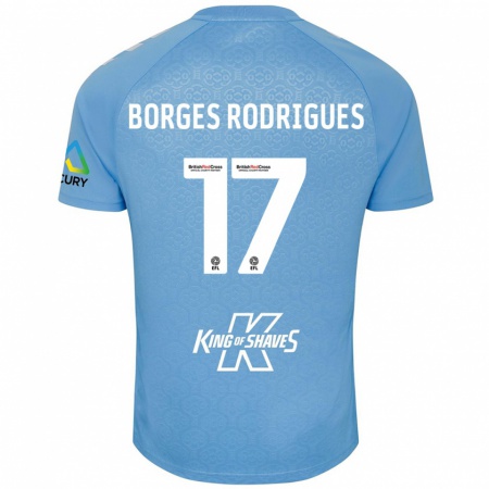 Kandiny Gyermek Raphael Borges Rodrigues #17 Kék Fehér Hazai Jersey 2024/25 Mez Póló Ing