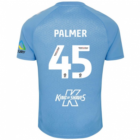 Kandiny Gyermek Kasey Palmer #45 Kék Fehér Hazai Jersey 2024/25 Mez Póló Ing