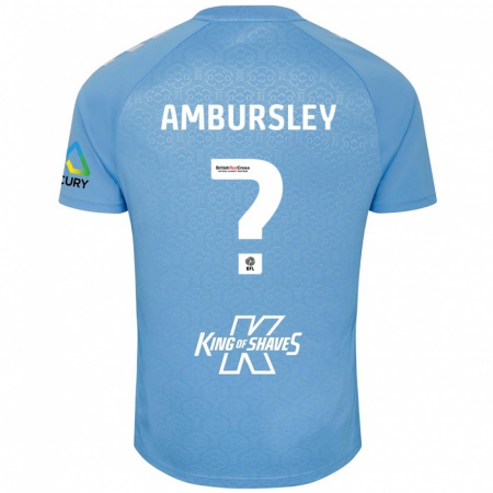 Kandiny Gyermek Conrad Ambursley #0 Kék Fehér Hazai Jersey 2024/25 Mez Póló Ing