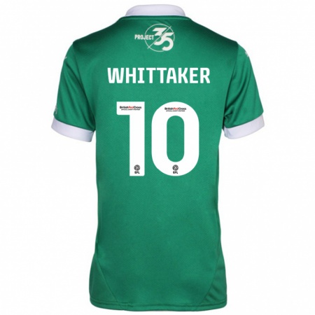 Kandiny Gyermek Morgan Whittaker #10 Zöld Fehér Hazai Jersey 2024/25 Mez Póló Ing