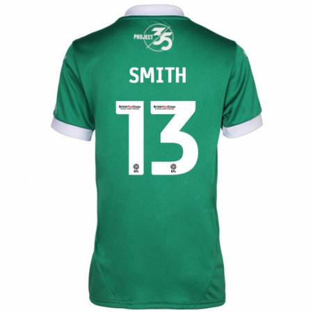 Kandiny Gyermek Grace Smith #13 Zöld Fehér Hazai Jersey 2024/25 Mez Póló Ing