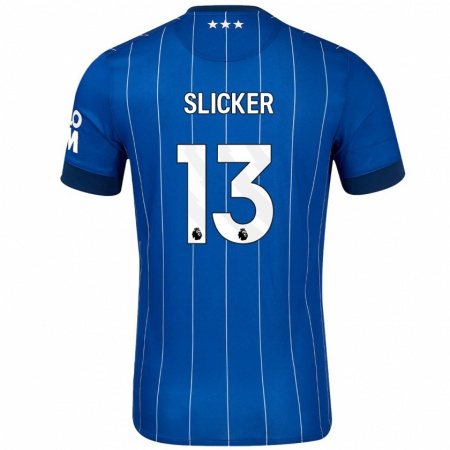 Kandiny Gyermek Cieran Slicker #13 Sötétkék Hazai Jersey 2024/25 Mez Póló Ing