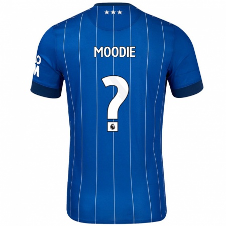 Kandiny Gyermek Paul Moodie #0 Sötétkék Hazai Jersey 2024/25 Mez Póló Ing