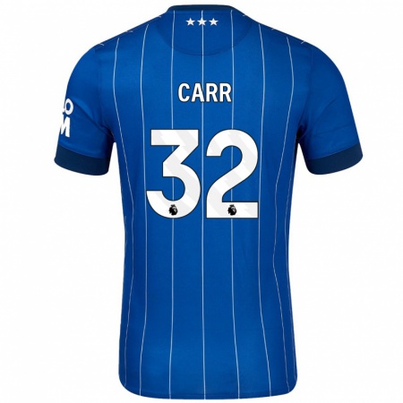 Kandiny Gyermek Ryan Carr #32 Sötétkék Hazai Jersey 2024/25 Mez Póló Ing