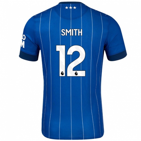 Kandiny Gyermek Olivia Smith #12 Sötétkék Hazai Jersey 2024/25 Mez Póló Ing