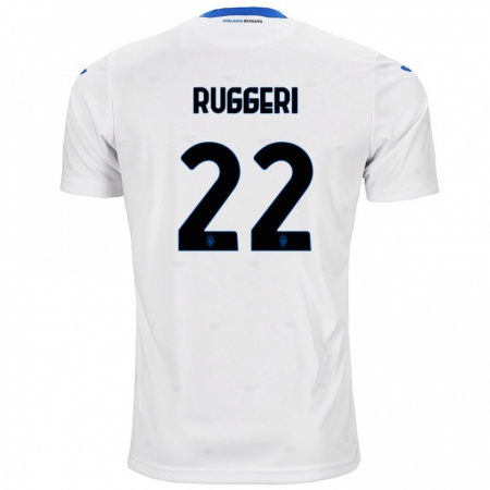 Kandiny Gyermek Matteo Ruggeri #22 Fehér Idegenbeli Jersey 2024/25 Mez Póló Ing