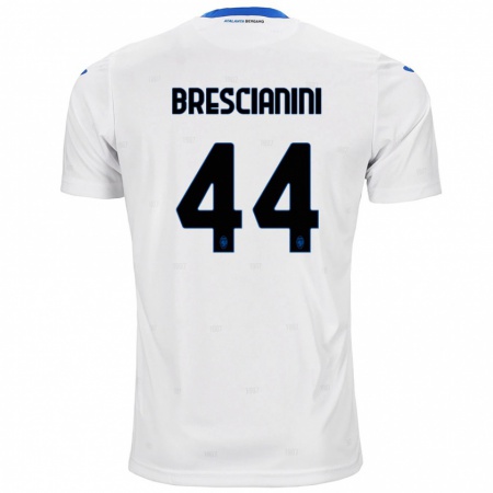 Kandiny Gyermek Marco Brescianini #44 Fehér Idegenbeli Jersey 2024/25 Mez Póló Ing