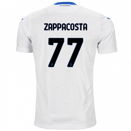 Kandiny Gyermek Davide Zappacosta #77 Fehér Idegenbeli Jersey 2024/25 Mez Póló Ing