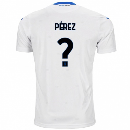 Kandiny Gyermek David Pérez #0 Fehér Idegenbeli Jersey 2024/25 Mez Póló Ing