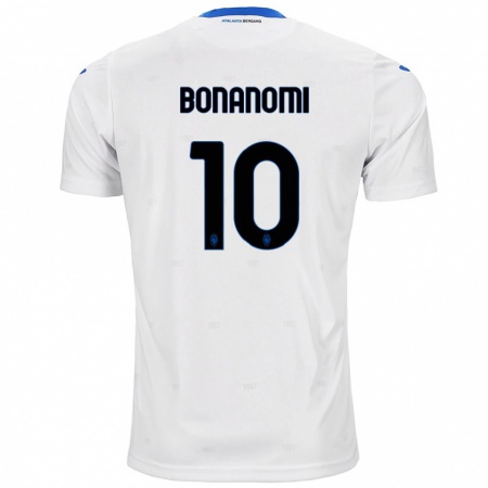 Kandiny Gyermek Andrea Bonanomi #10 Fehér Idegenbeli Jersey 2024/25 Mez Póló Ing