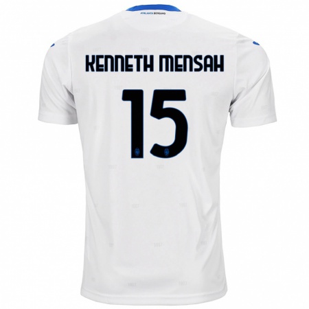 Kandiny Gyermek Anthony Kenneth Mensah #15 Fehér Idegenbeli Jersey 2024/25 Mez Póló Ing