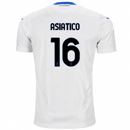 Kandiny Gyermek Pietro Asiatico #16 Fehér Idegenbeli Jersey 2024/25 Mez Póló Ing