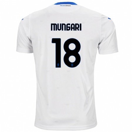 Kandiny Gyermek Giuseppe Mungari #18 Fehér Idegenbeli Jersey 2024/25 Mez Póló Ing