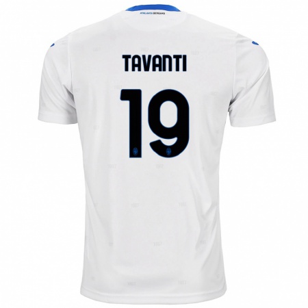 Kandiny Gyermek Mattia Tavanti #19 Fehér Idegenbeli Jersey 2024/25 Mez Póló Ing