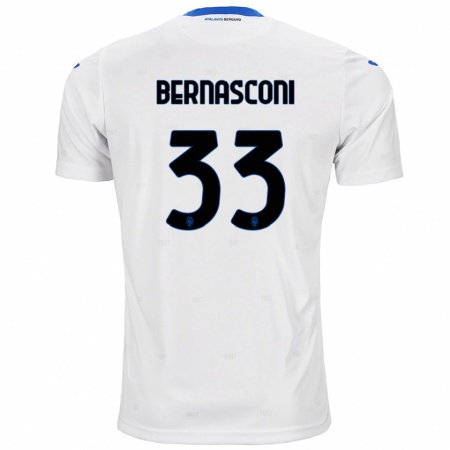 Kandiny Gyermek Lorenzo Bernasconi #33 Fehér Idegenbeli Jersey 2024/25 Mez Póló Ing