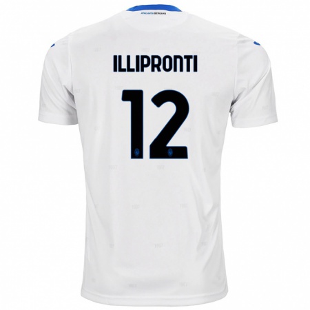 Kandiny Gyermek Filippo Illipronti #12 Fehér Idegenbeli Jersey 2024/25 Mez Póló Ing