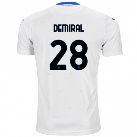 Kandiny Gyermek Merih Demiral #28 Fehér Idegenbeli Jersey 2024/25 Mez Póló Ing