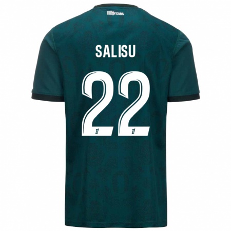 Kandiny Gyermek Mohammed Salisu #22 Sötétzöld Idegenbeli Jersey 2024/25 Mez Póló Ing