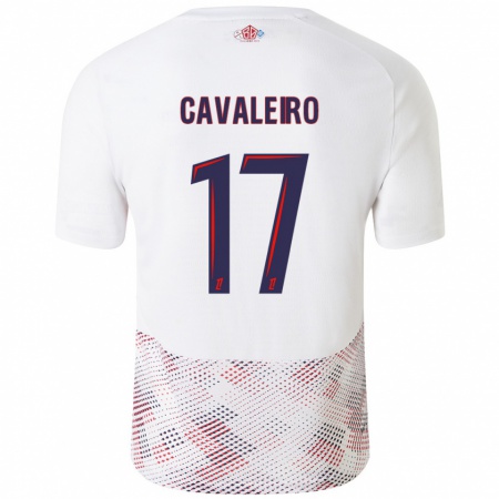 Kandiny Gyermek Ivan Cavaleiro #17 Fehér Royal Blue Idegenbeli Jersey 2024/25 Mez Póló Ing